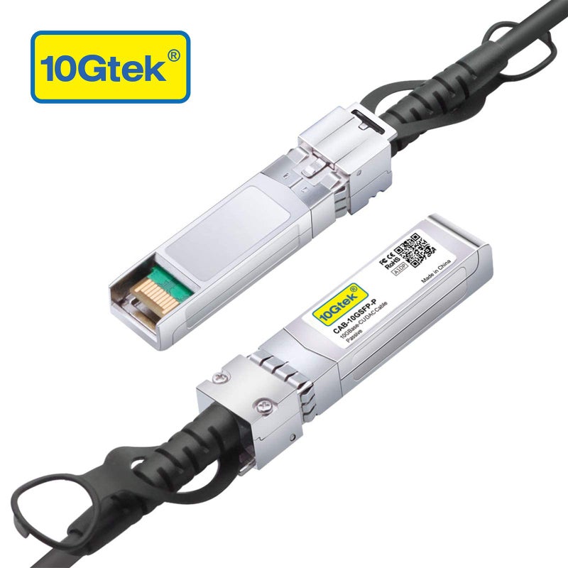 10Gtek 10G SFP+ DAC Twinax Cable, SFP+ to SFP+ Direct Attach Copper Passive for Cisco SFP-H10GB-CU5M, Ubiquiti UniFi UC-DAC-SFP+, Meraki, TP-Link, 5-Meter - Image 2